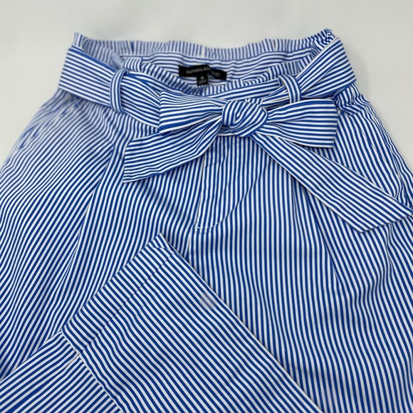 Banana Republic Pant Sz 0 Wide Leg Crop Stripe - Picture 8 of 8